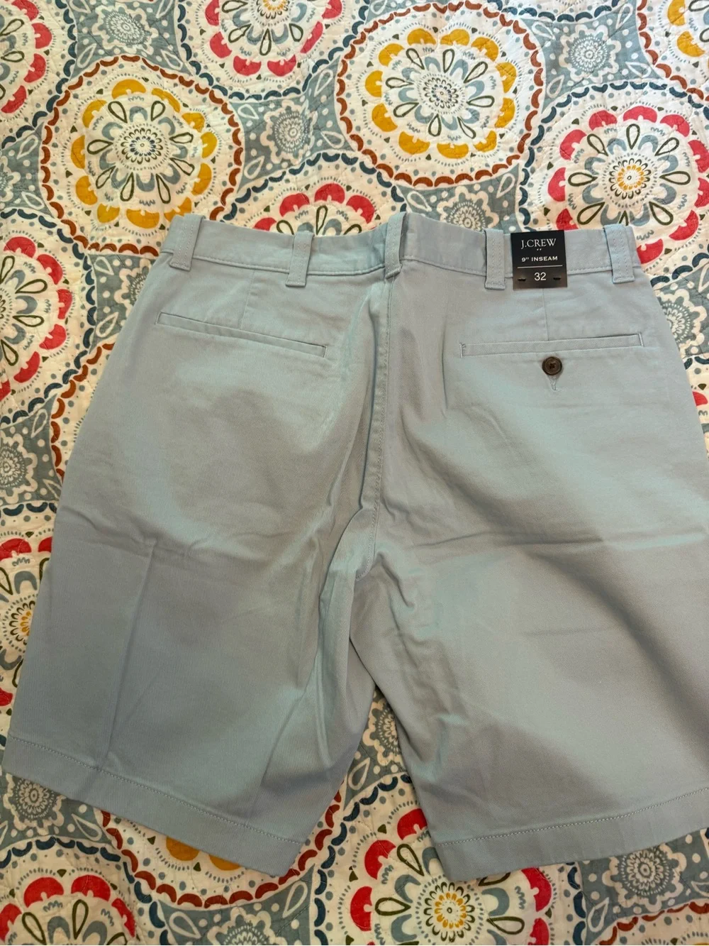 New with Tags Men’s 9” Blue Casual Shorts- j.crew - size 32